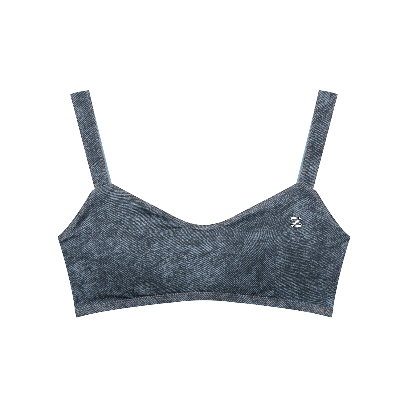Women's Faux Denim Sports Bra