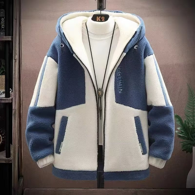 Men's Winter Lamb Fleece Padded Jacket