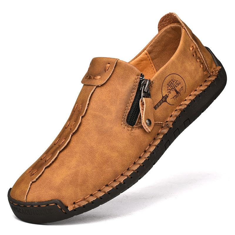 Mens Slip-On Leather Casual Shoes