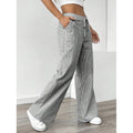 Striped Wide Leg Casual Pants