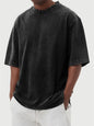 Mens Washed Cotton Pullover T-Shirt