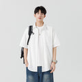 Mens Summer Ice Silk Shirt Jacket