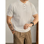 Mens Breathable Knitted Polo Shirt