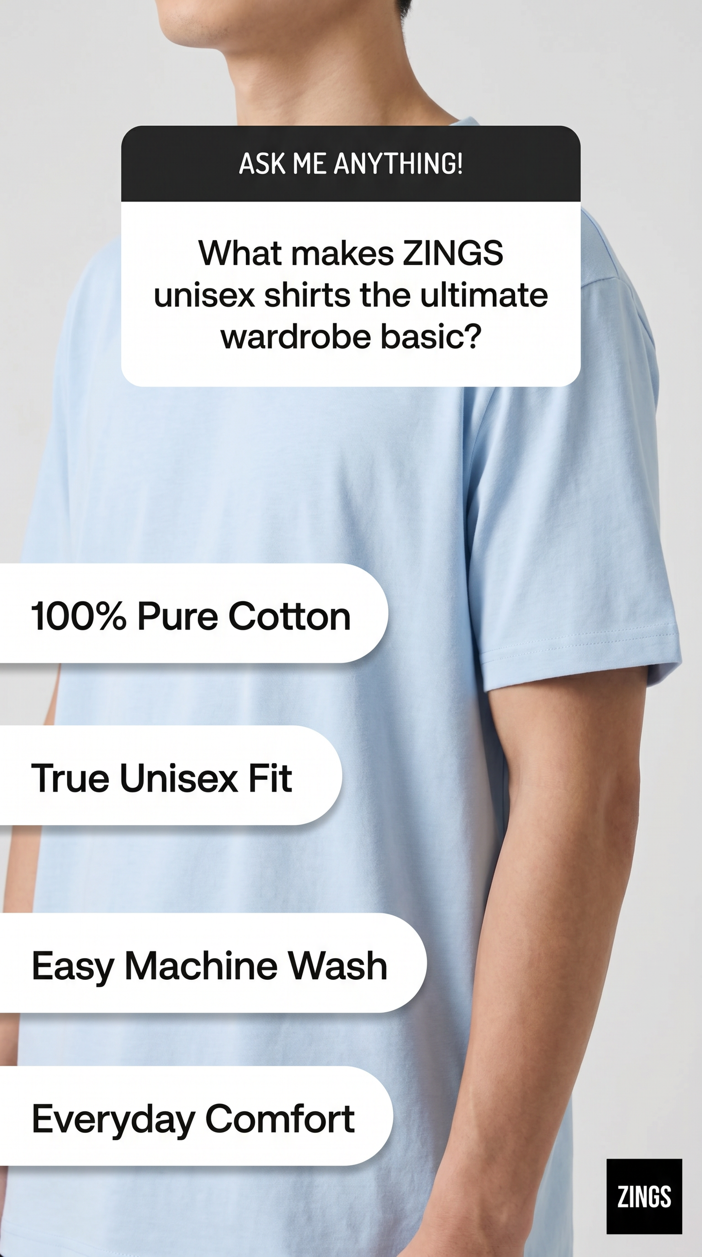 Pure Cotton Unisex T-Shirt