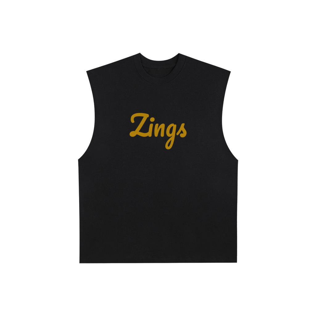 Raw Edge Cotton Tank Top