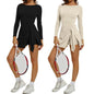 Long Sleeve Tennis Skirt Set