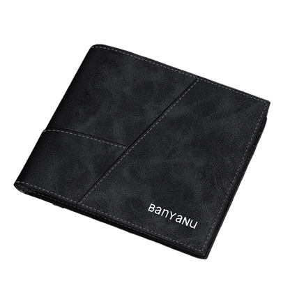Retro Frosted Cowhide Mens Wallet