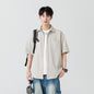 Mens Summer Ice Silk Shirt Jacket