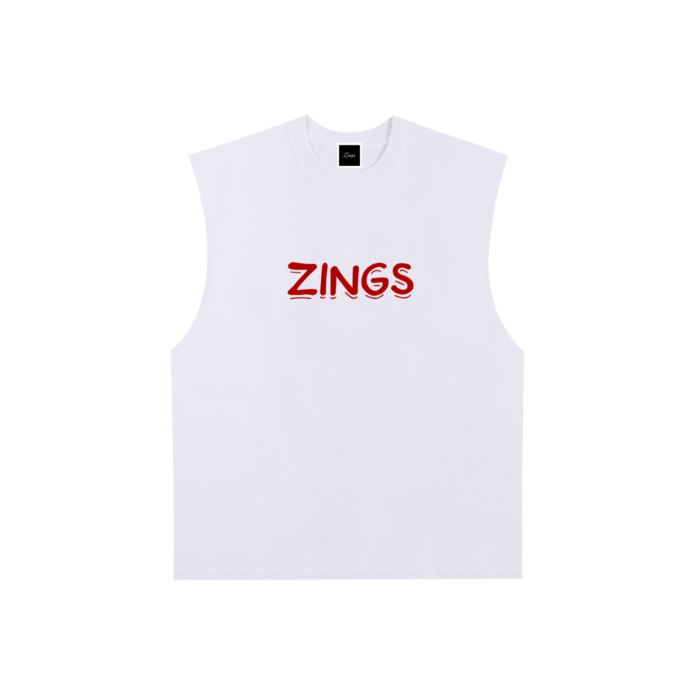 Raw Edge Cotton Tank Top