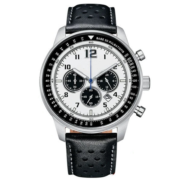 Men's Casual Quartz Watch with Calendar and Luminous Dial