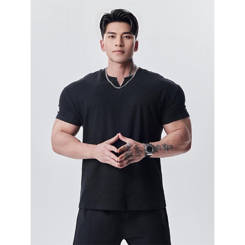 Mens Sport Casual Short Sleeve T-Shirt