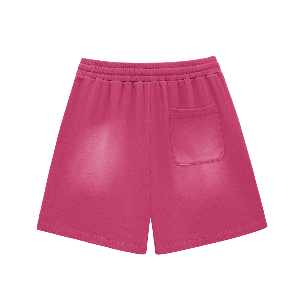Z Sun Fade Raw Edge Cotton Shorts