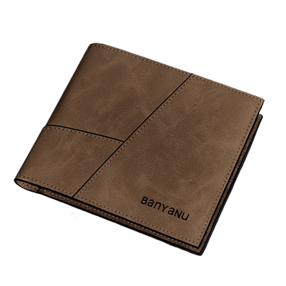 Retro Frosted Cowhide Mens Wallet