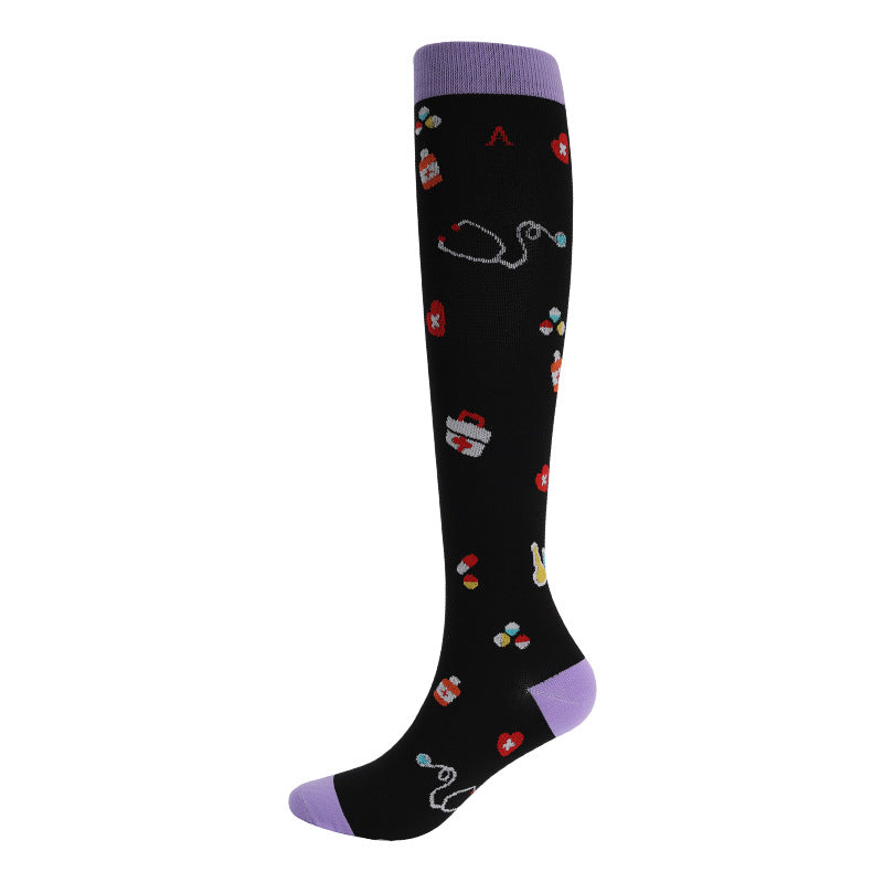 Nylon Compression Socks for Running Cycling Yoga