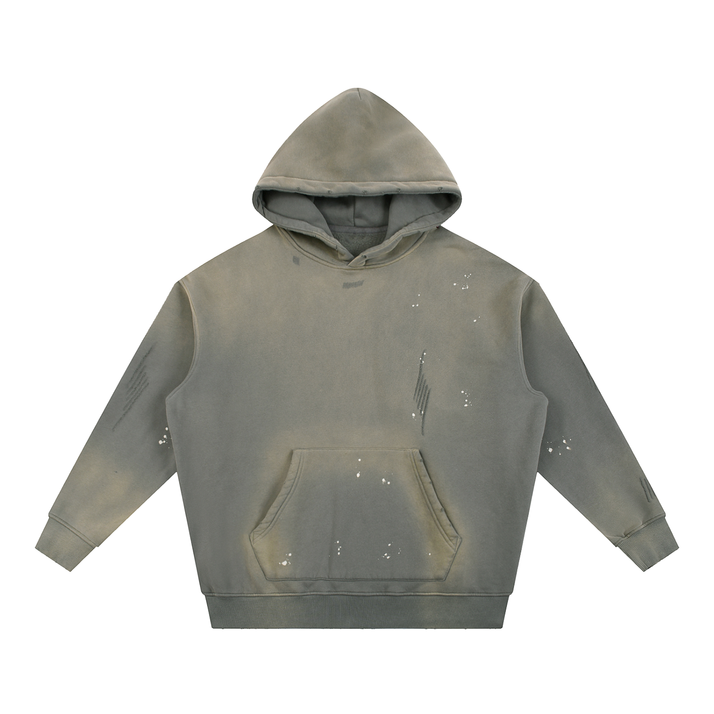 Zings Vintage Washed Frayed Fleece Hoodie