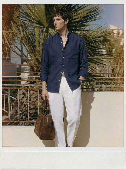 Linen old money style shirt