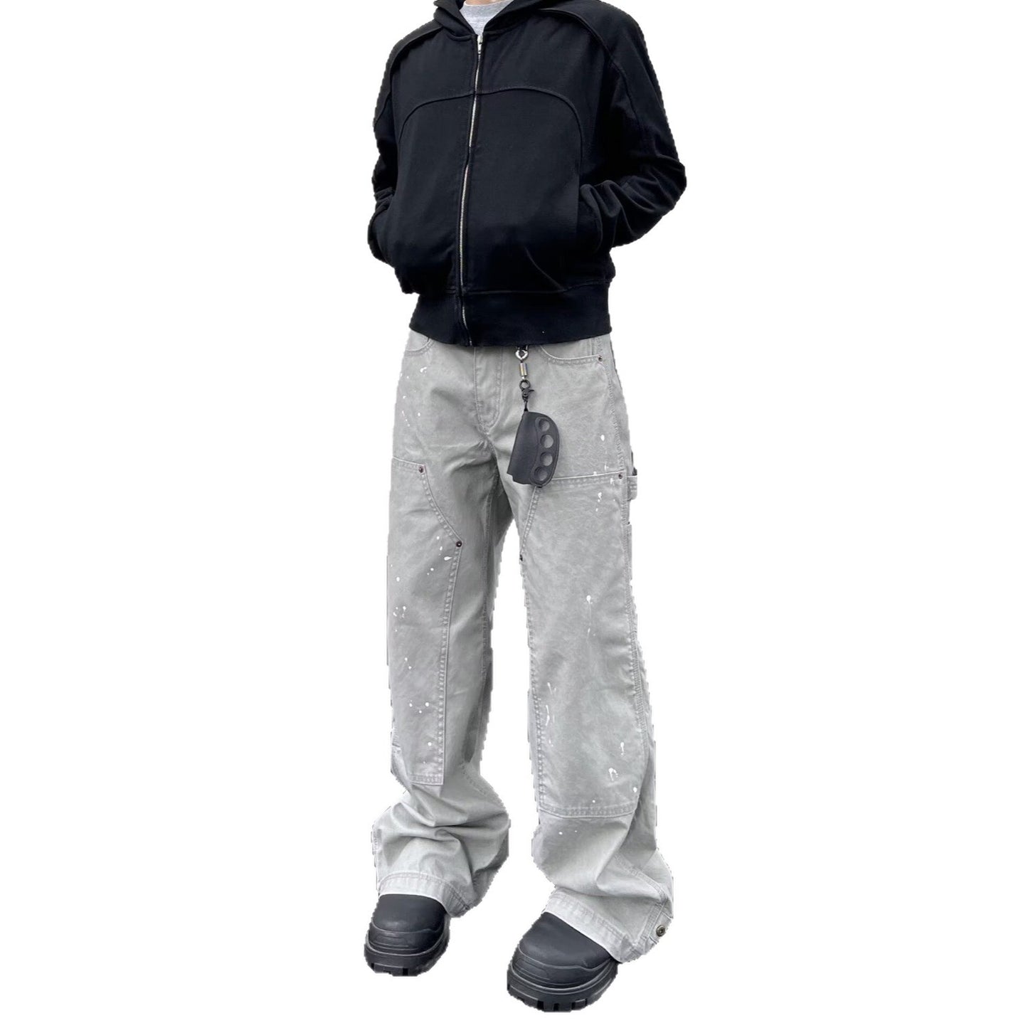 Retro Camouflage Denim Pants