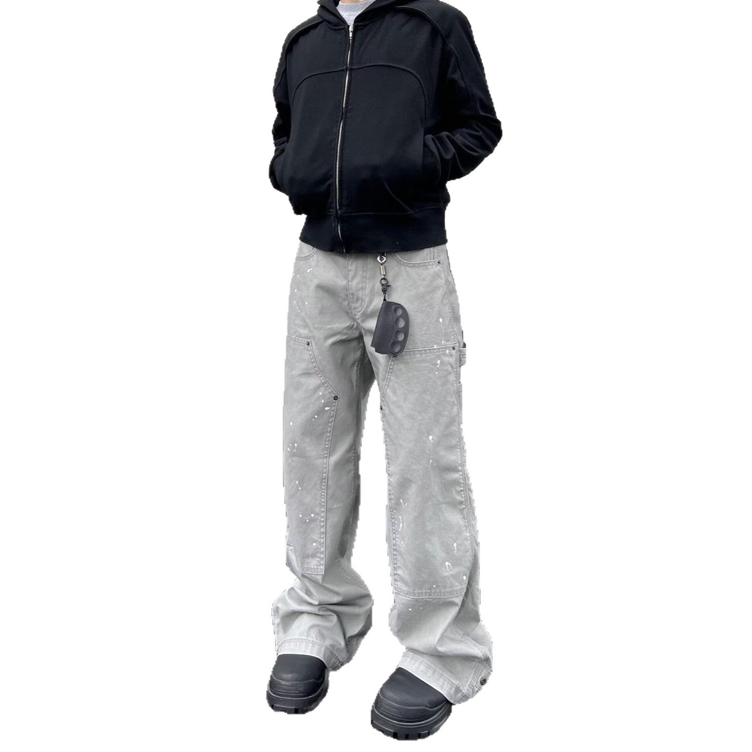 Retro Camouflage Denim Pants