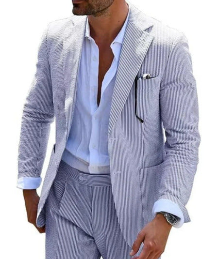 Men's Digital Printing Casual Suit Set