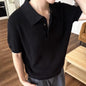 Mens Breathable Slim Fit Polo Shirt