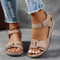 Roman Style Velcro Strap Sandals for Women