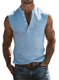 Mens Linen Sleeveless Vest