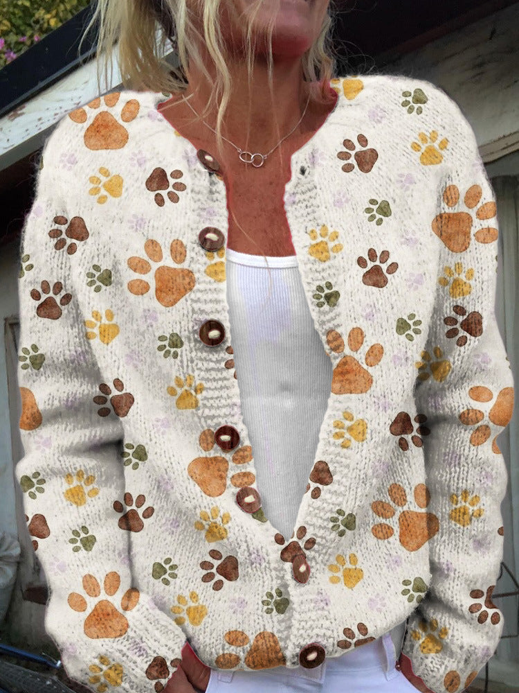 3D Digital Print Cardigan Sweatshirt Jacket