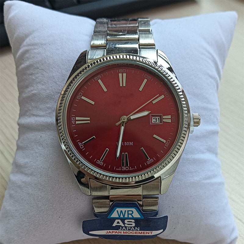 Minimalist Quartz Watch with Calendar