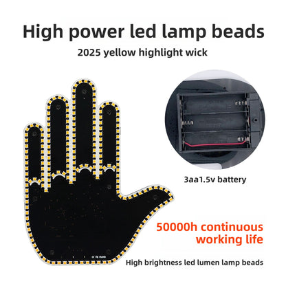 Gesture Control LED Warning Light