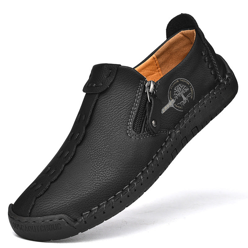 Mens Slip-On Leather Casual Shoes