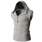 Mens Stretch Hooded Sweat Vest