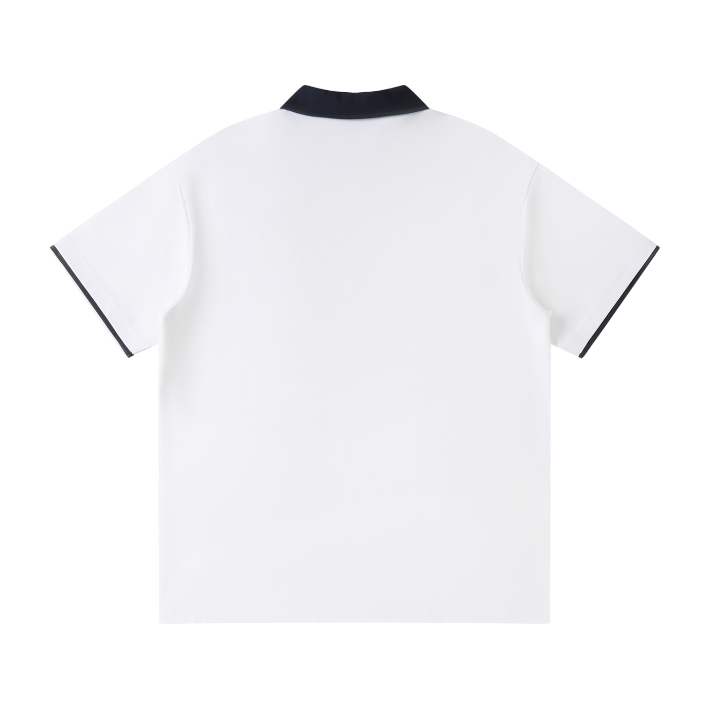 Z Contrast Collar Raglan Polo Shirt