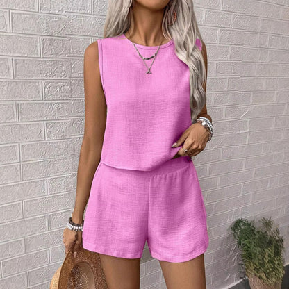 Casual vest and shorts