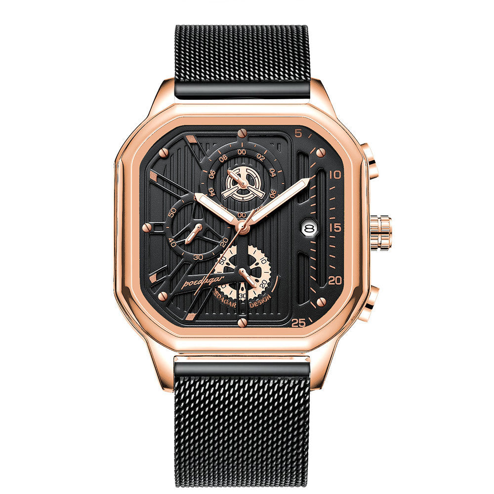 Multifunctional Waterproof Luminous Mens Watch