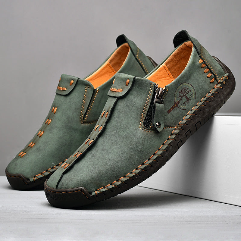 Mens Slip-On Leather Casual Shoes