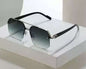 Half Frame Square Sunglasses for Men
