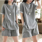 Casual shorts and retro short-sleeved shirts