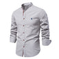 Mens Cotton Long Sleeve Casual Shirt