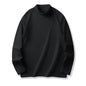 Men's Velvet Half Turtleneck Long Sleeve Shirt
