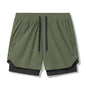 Men's Quick-Dry Fitness Shorts Double-Layer Athletic Design