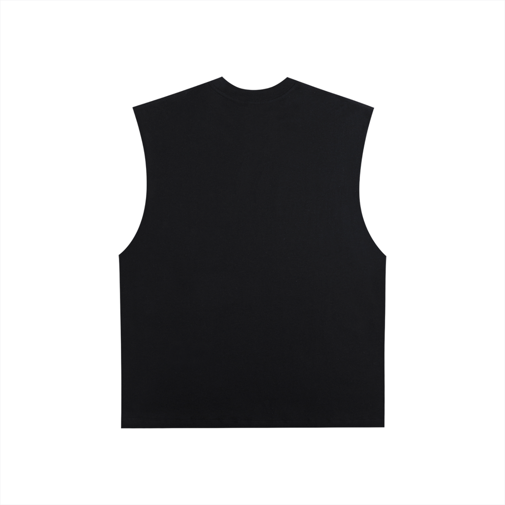 Raw Edge Cotton Tank Top