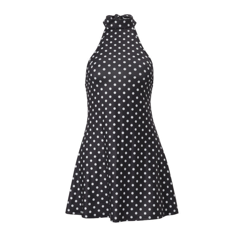 Women's Printed Backless Dress