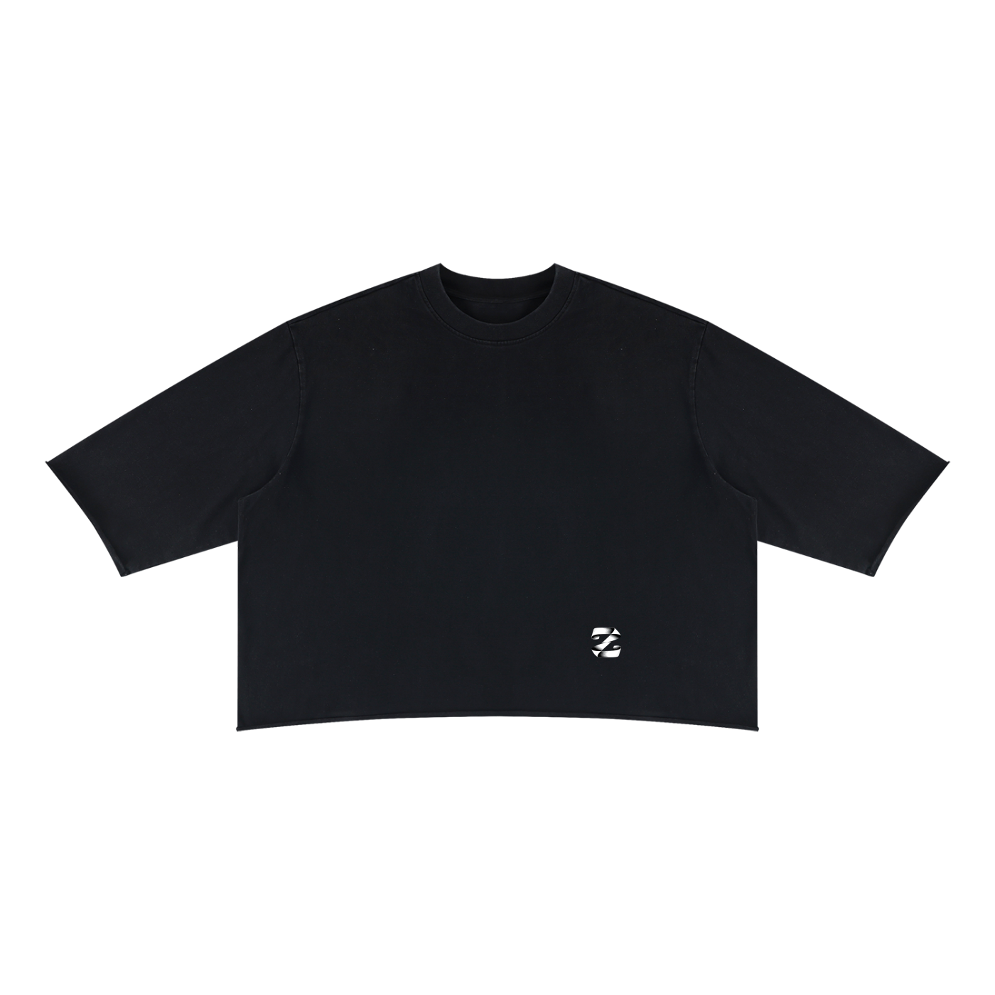 Unisex Mineral Wash Raw Hem Boxy T-Shirt