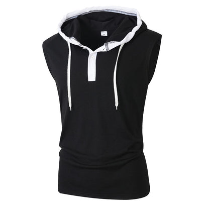 Summer New Style Heavy-Duty Vest Trendy Brand Outdoor Casual Sleeveless Hooded Vest for Men