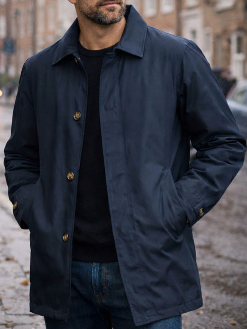 European and American Men's Jackets, High-End Casual Outerwear, Retro Waterproof Long-Sleeved Cardigans, Windbreakers, Foreign Trade Cross-Border Men's Clothing