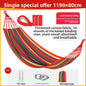 Thickened Nylon Outdoor Hammock Anti-Rollover Striped Swing Bed