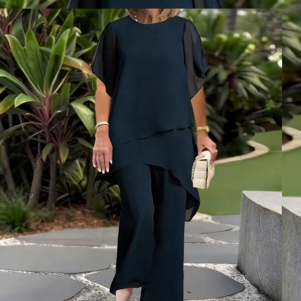Elegant Chiffon Shirt and Pants