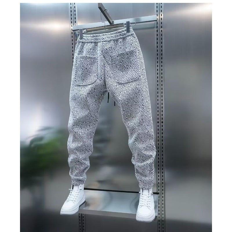 Striped Loose Fit Casual Pants