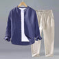 Mens Linen Shirt and Pants Set