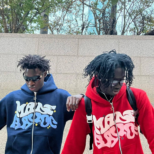 Gothic Punk Zip Up Hoodie Streetwear